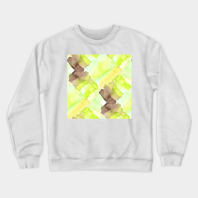 Watercolor chaotic shapes Crewneck Sweatshirt by krinichnaya